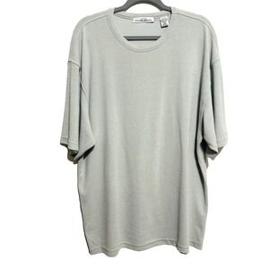 Michael Brandon Spun Cotton Short Sleeve Knit Tee Men's Sz XL Dove Gray